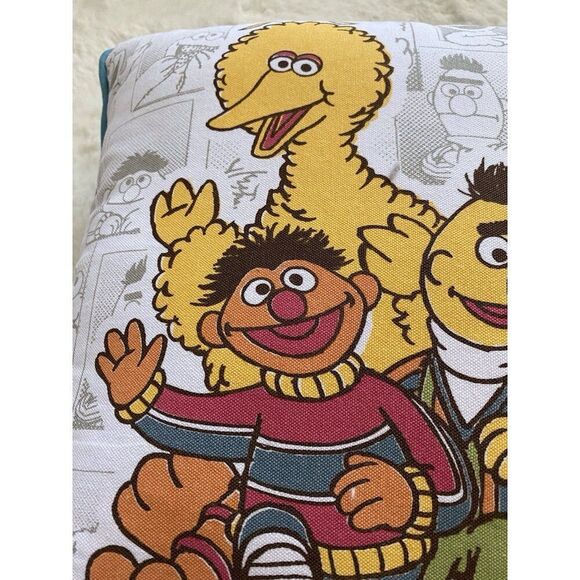 Sesame Street Square Decorative Pillow Big Bird Elmo Cookie Monster Ernie Bert - Picture 2 of 16